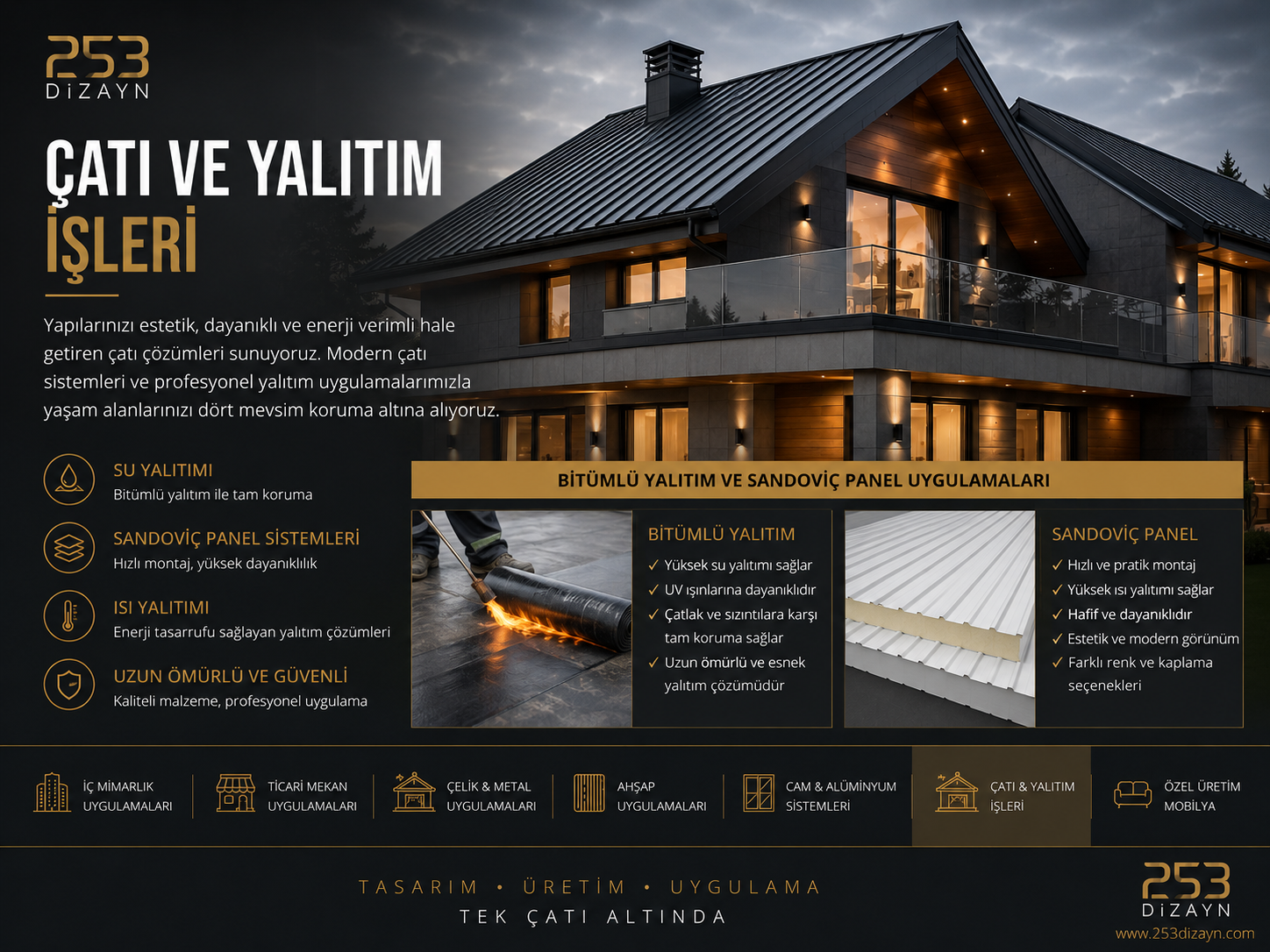 ÇATI VE YALITIM İŞLERİ